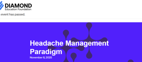 Diamond Education Foundation Headache Management Paradigm 2025