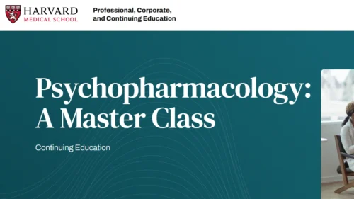 Harvard Psychopharmacology A Master Class 2026