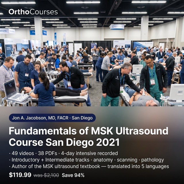 Fundamentals of Musculoskeletal Ultrasound Course San Diego 2021